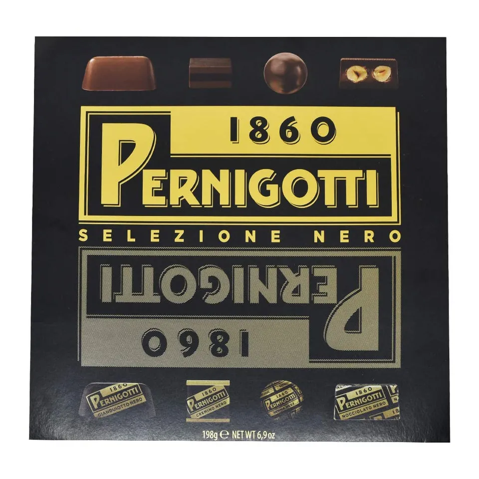 pernigotti-selezione-nero-scatola-regalo-gianduia-fondente-12-x-198g image 1