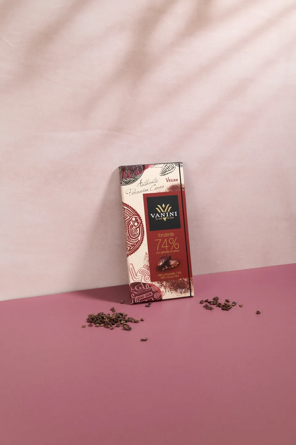 vanini-monorigine-per-tavoletta-fondente-74-con-granella-di-cacao image 1