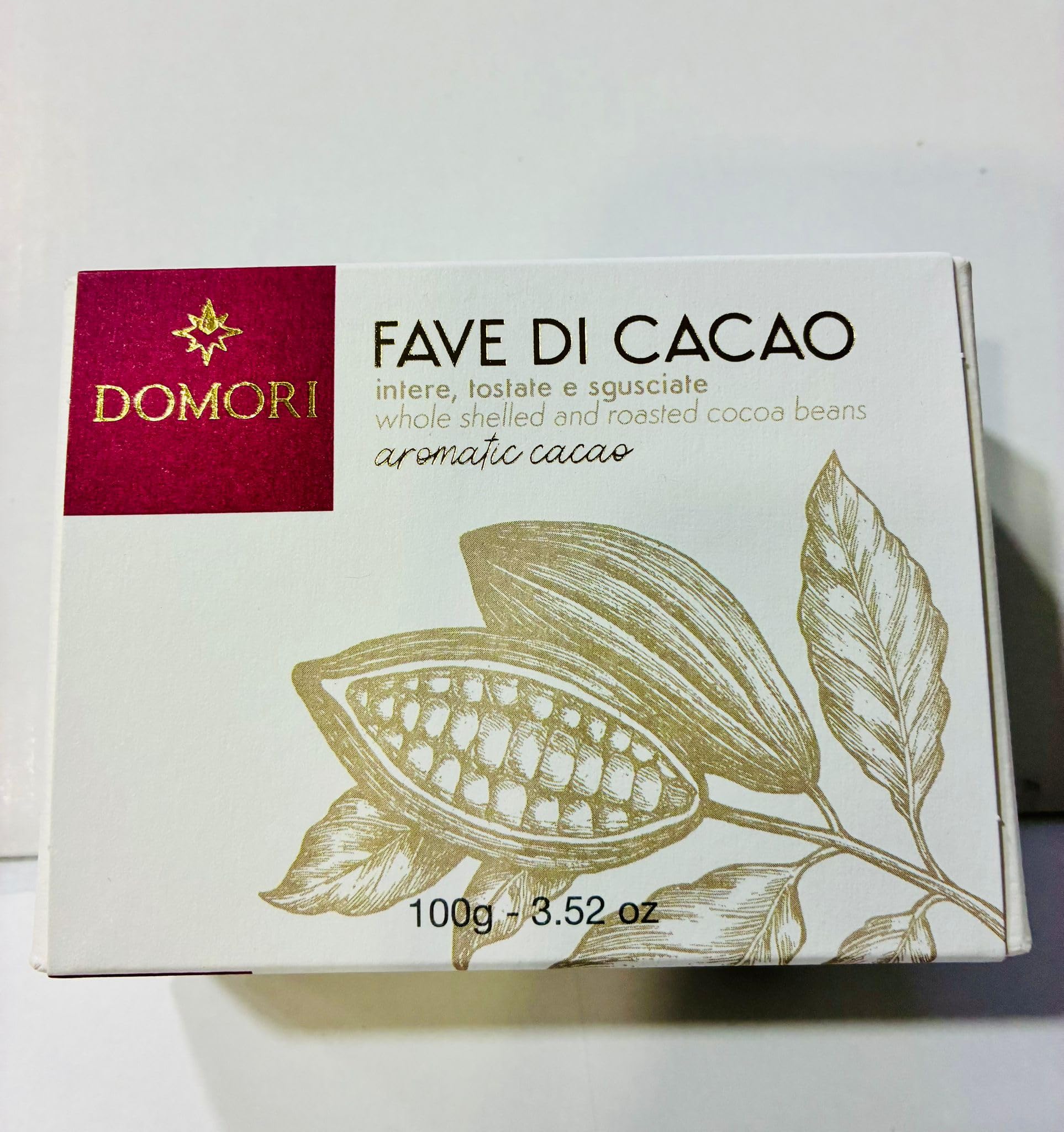 domori-fave-intere-di-cacao-tostate-e-sgusciate-trinitario-100-g image 1