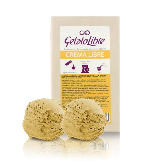 domori-gelato-libre-gusto-crema-vegano-senza-latte-e-uova-brick-1-litro image 1