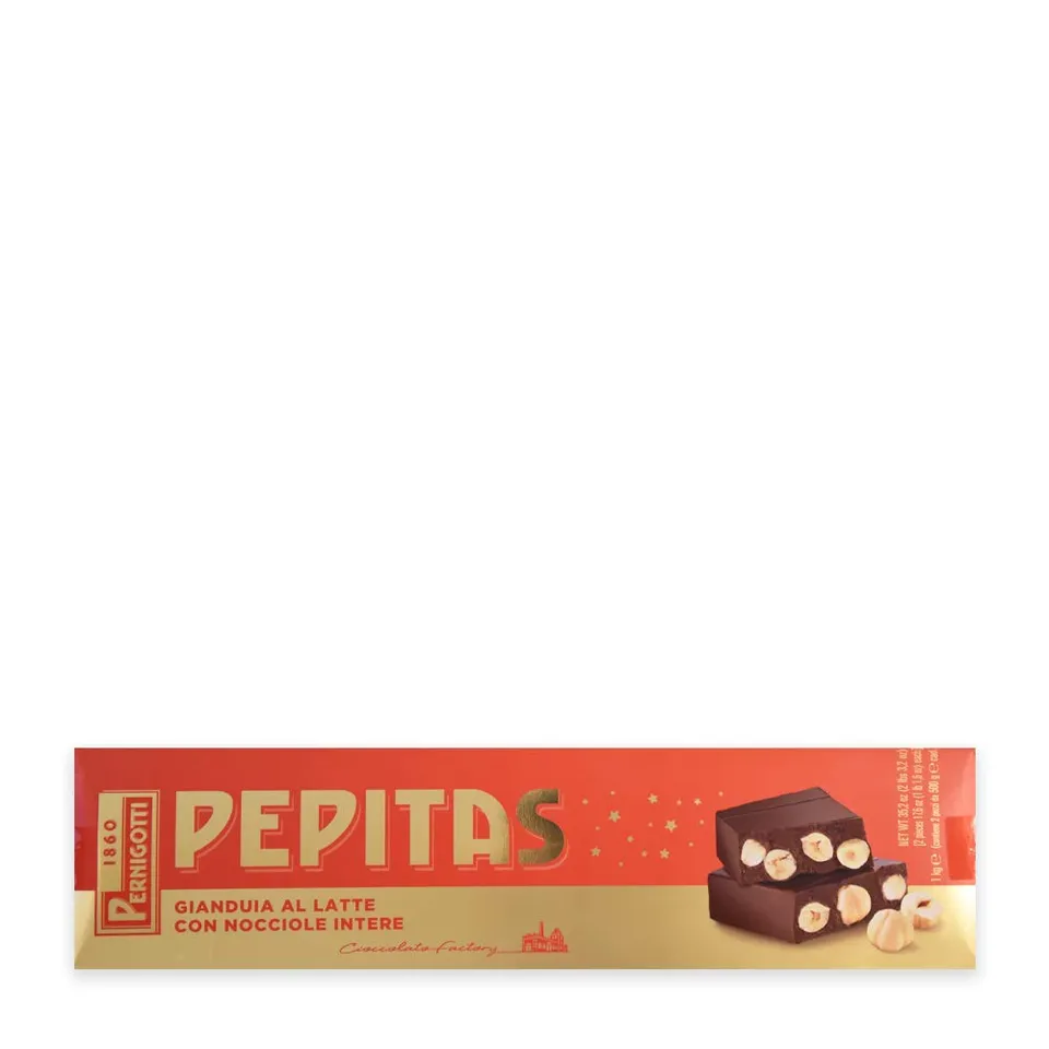 pernigotti-pepitas-classico-torrone-gianduia-latte-1kg image 1