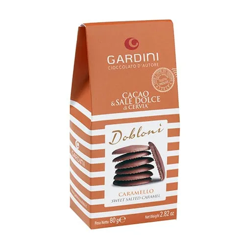 gardini-dobloni-cioccolato-al-latte-ripieni-caramello-e-sale-dolce-di-cervia image 1