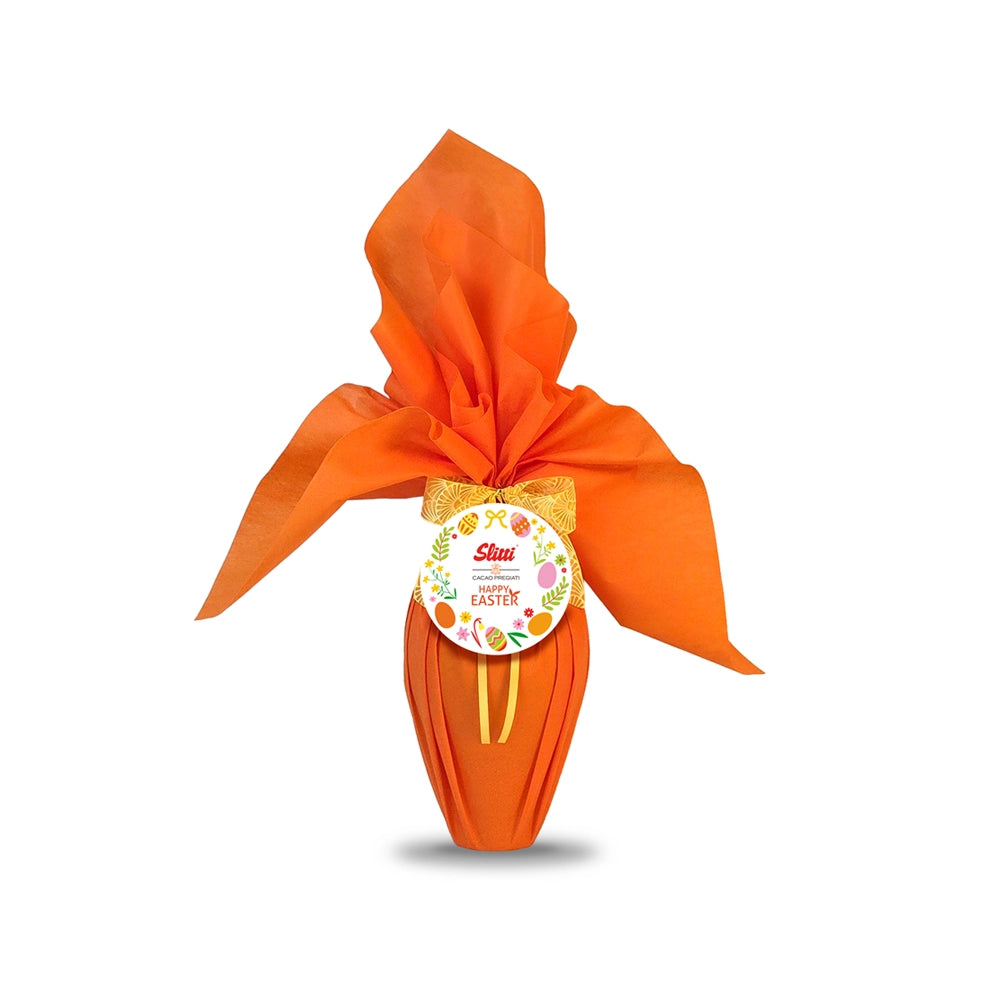 slitti-uovo-fiocco-fondente-arancio-con-sorpresa-cioccolato-artigianale-pasquale image 1