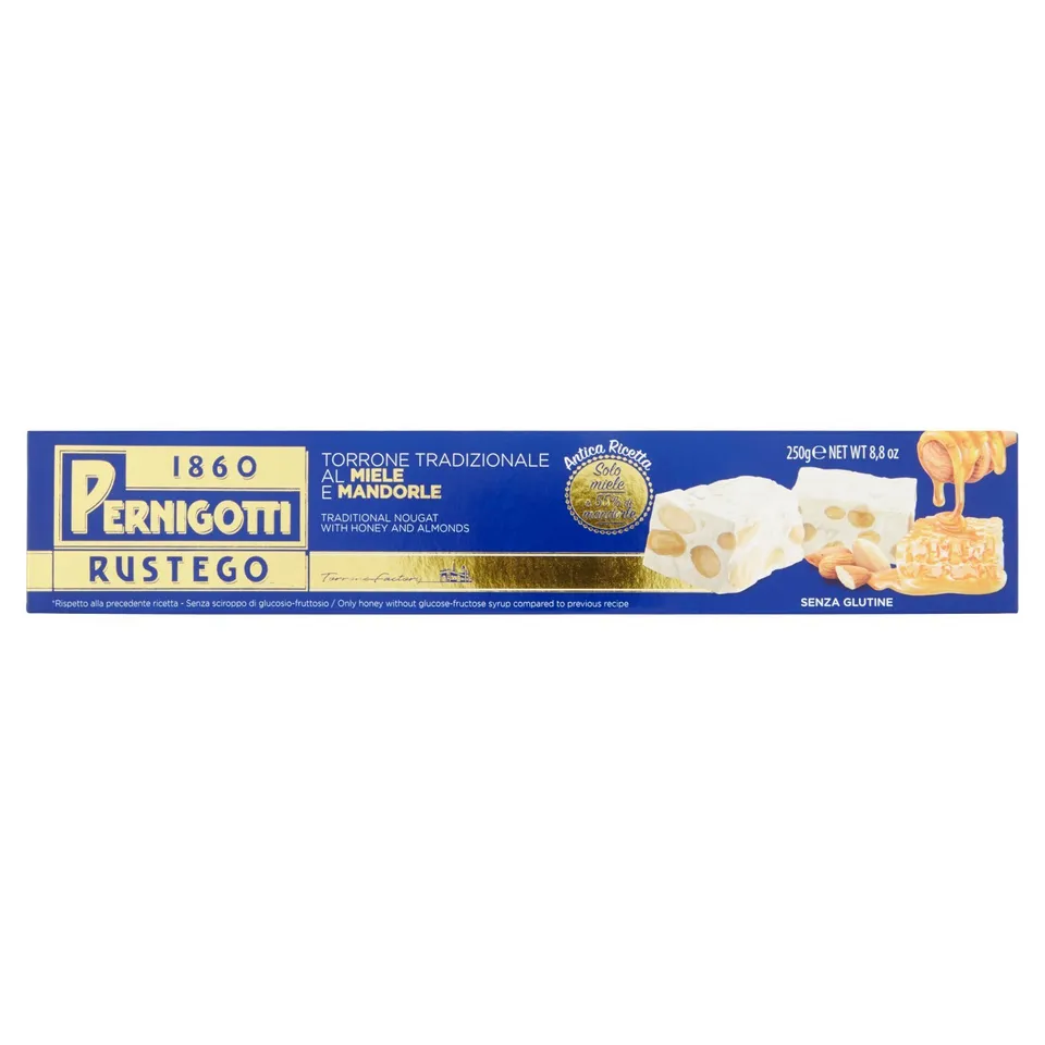 pernigotti-torrone-rustego-gold-250-g-mandorlato-premium-con-55-mandorle-e-26-mi image 1