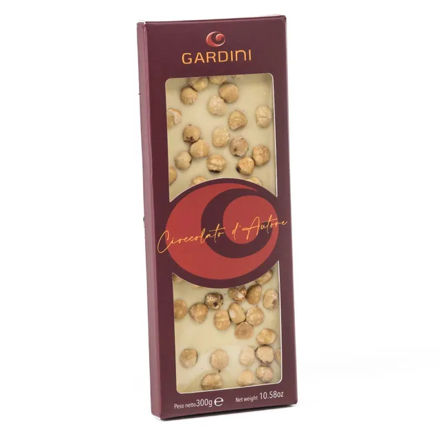 gardini-lastra-cioccolato-bianco-con-nocciole-piemonte image 1