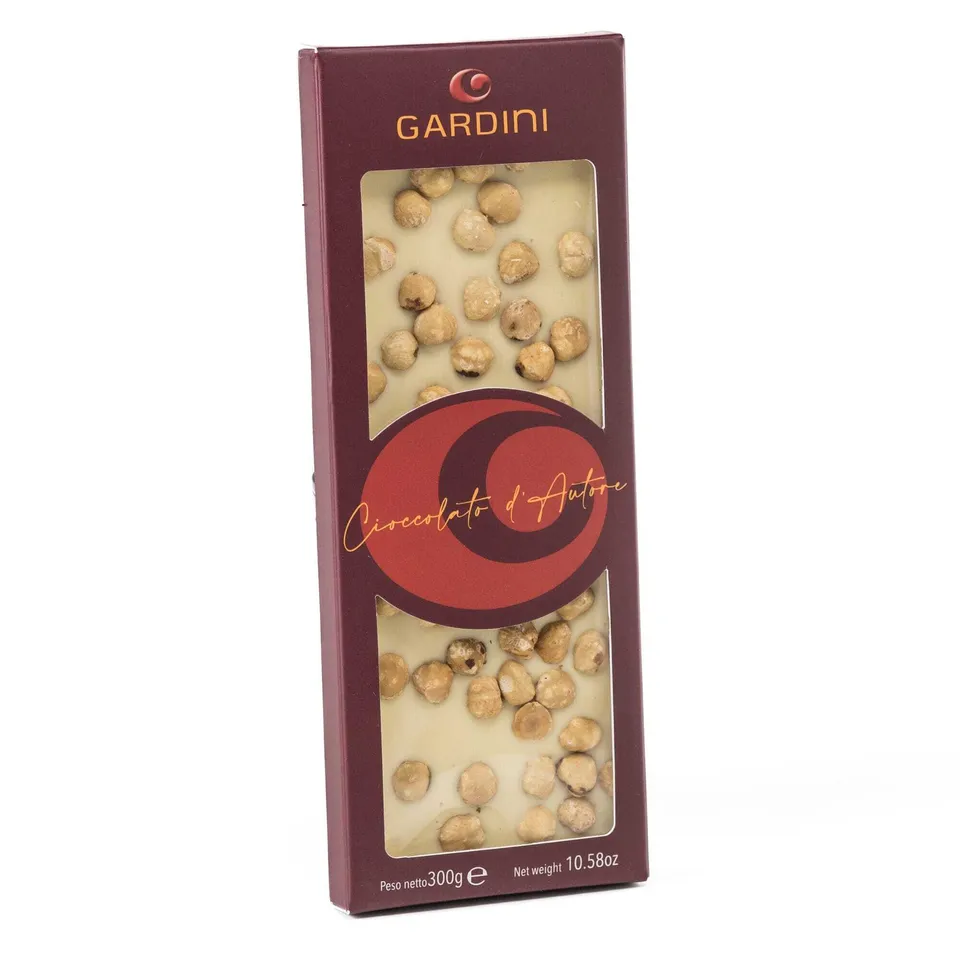 gardini-lastra-cioccolato-bianco-con-nocciole-piemonte image 1