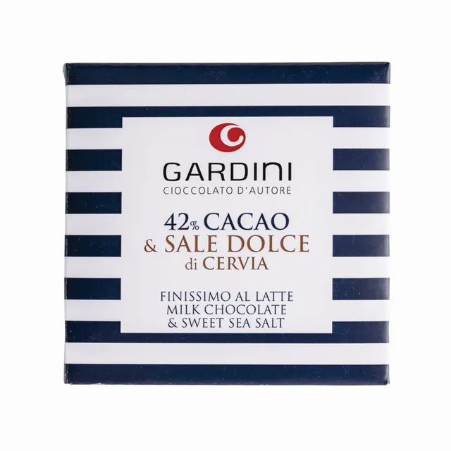 gardini-tavoletta-al-sale-dolce-di-cervia-cioccolato-al-latte-42-cacao image 1