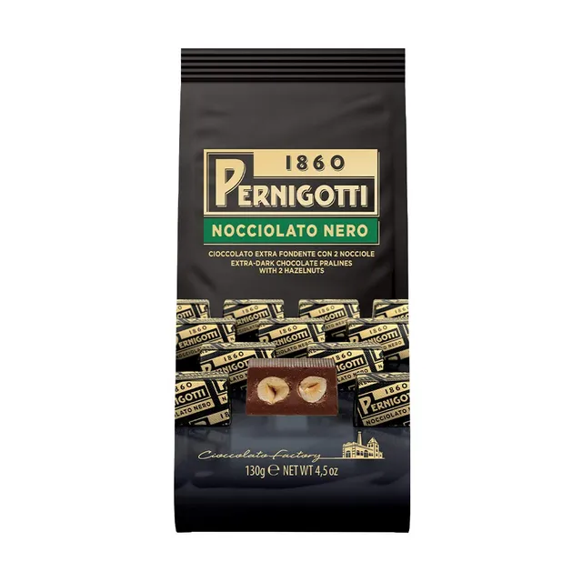 pernigotti-nocciolato-nero-fondente-extra-70-con-2-nocciole-intere-praline-18-pe image 1