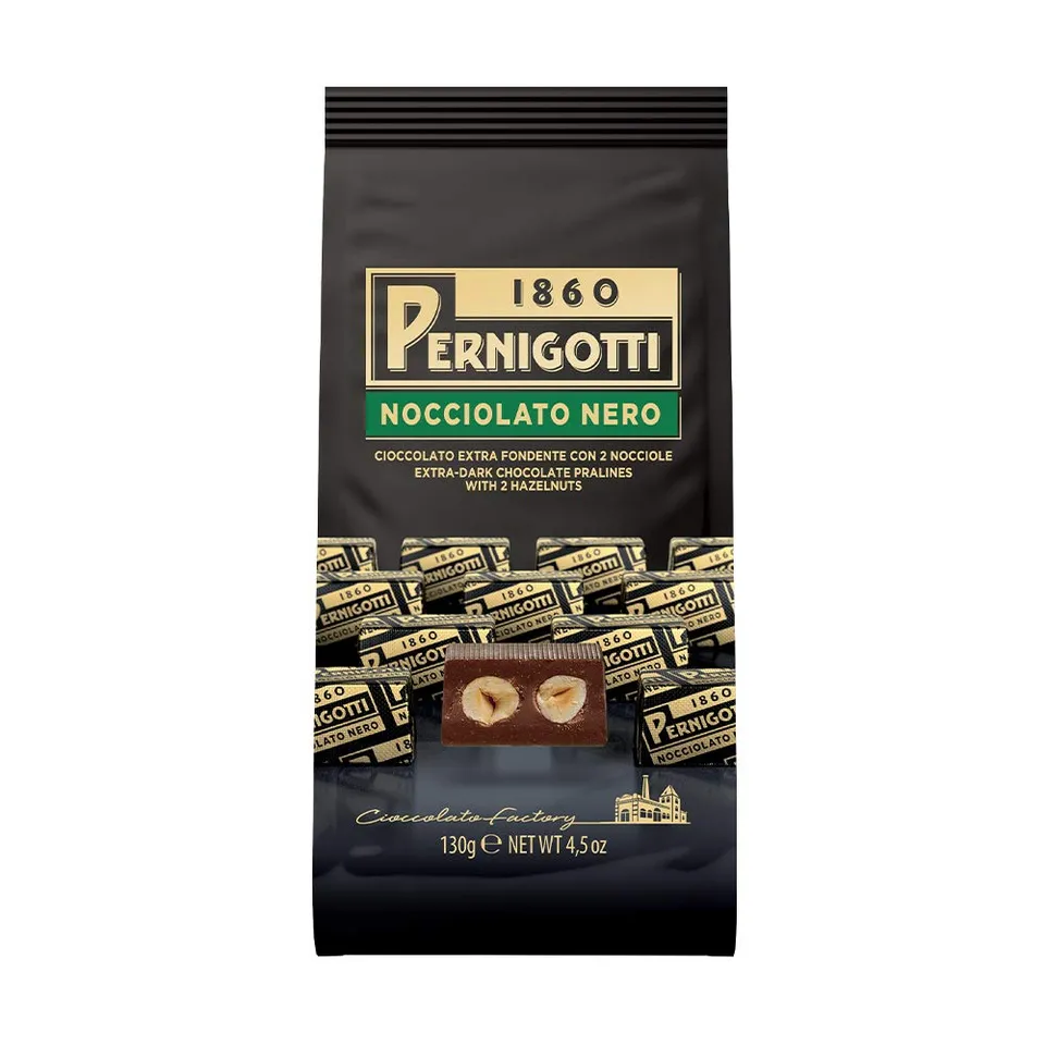 pernigotti-nocciolato-nero-fondente-extra-70-con-2-nocciole-intere-praline-18-pe image 1