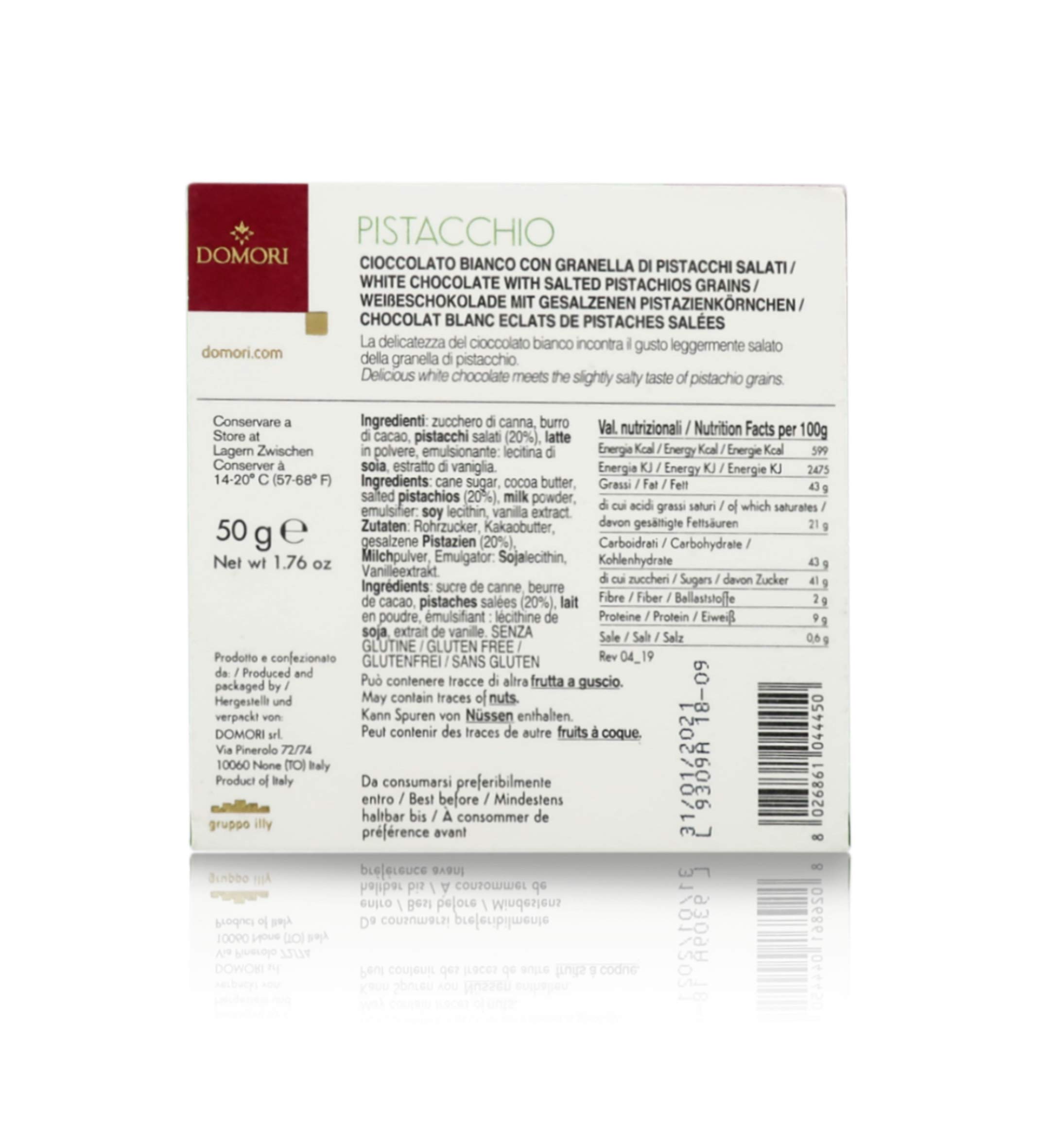 domori-tavoletta-cioccolato-bianco-con-granella-di-pistacchio-salato-gourmet-50- image 4
