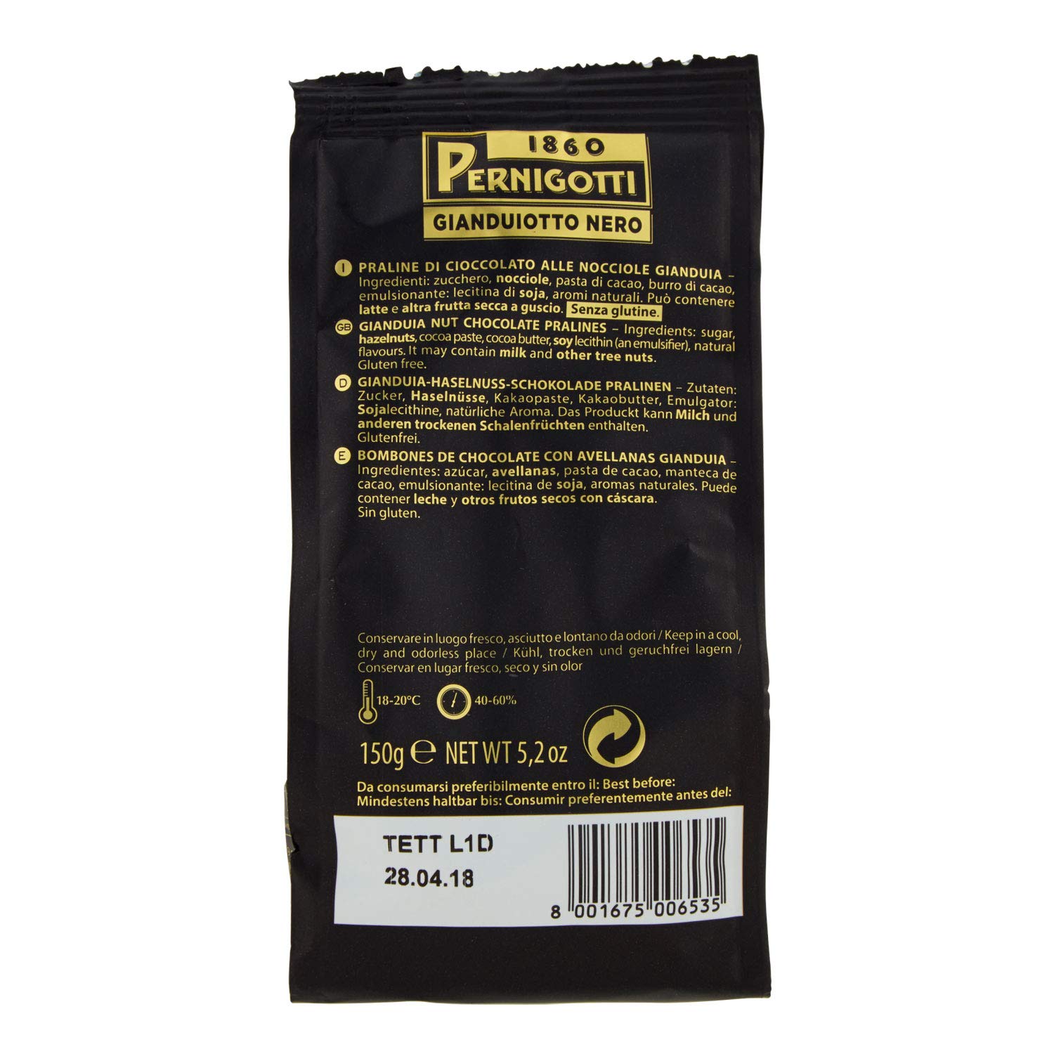 pernigotti-praline-gianduiotto-nero-al-gianduia-fondente-150g image 5