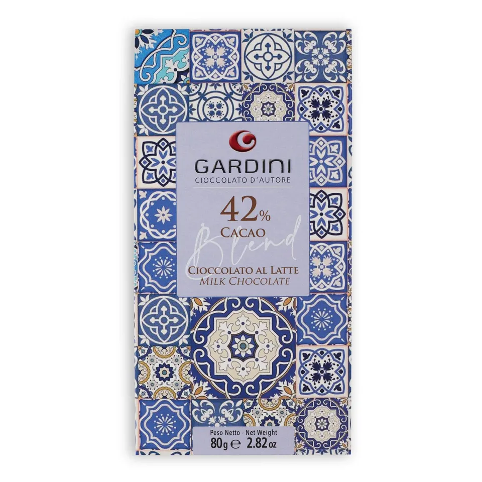 gardini-blend-bar-cioccolato-al-latte-42-cacao-tavoletta image 1