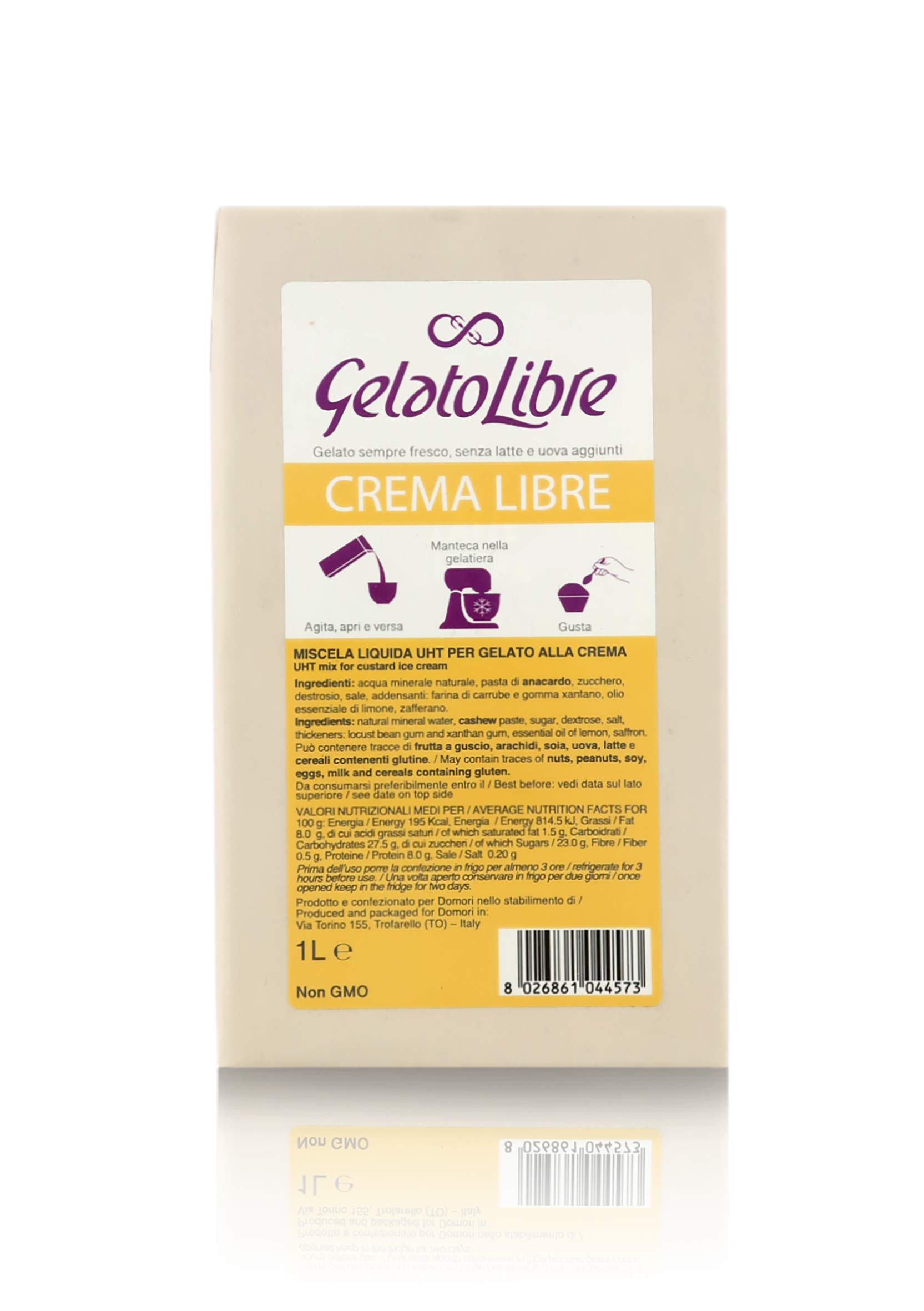 domori-gelato-libre-gusto-crema-vegano-senza-latte-e-uova-brick-1-litro image 2