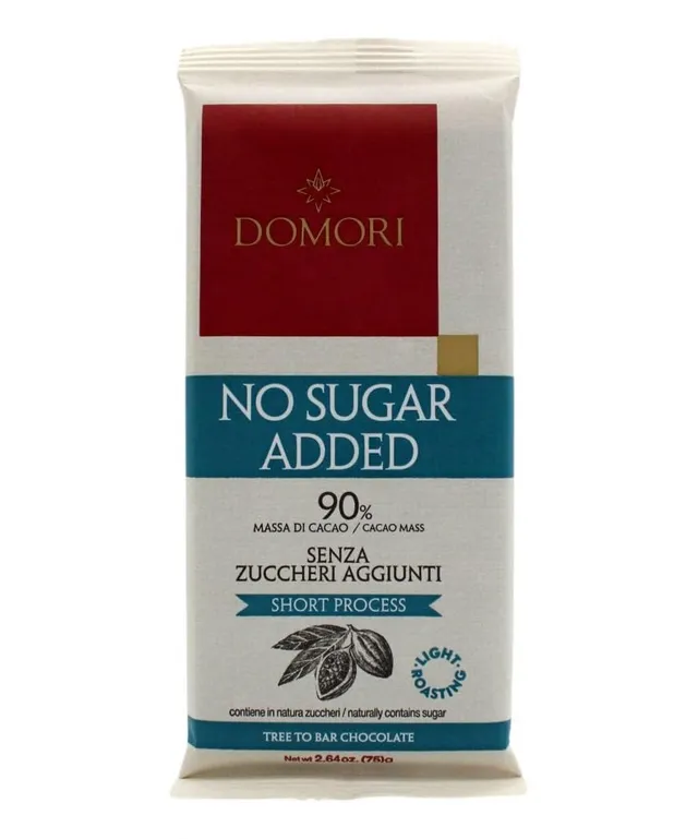 domori-tavoletta-cioccolato-fondente-90-senza-zucchero-75-g image 1
